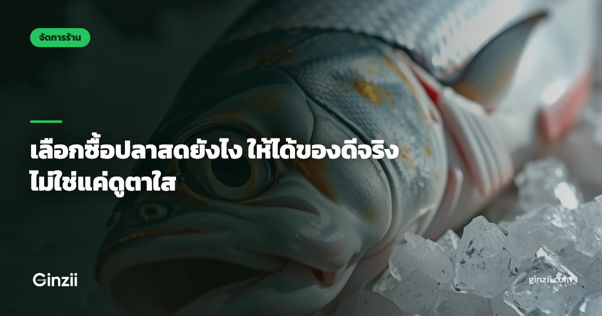 เลือกซื้อปลาสดยังไง ให้ได้ของดีจริง ไม่ใช่แค่ดูตาใส